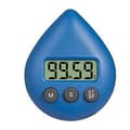 Vattentät digital badrumsklocka duschklocka timer temperatur fuktighet visuell nedräkning väggklocka blå