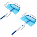 Miniatyrbillede 4 af 5: Pool Skimmer Net Professionel med Heavy Duty Teleskopisk Klemme Pool Skimmer Blade Net til Rengøring Rake Pool Rengøringsartikler Fjern Blade og Affald