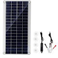 Miniatyrbillede 1 af 5: 300W bærbar solcellepanel dobbelt 12/5V DC USB opladning vandtæt nødopladning udendørs batterioplader til bil