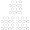 Pikkukuva 1 / 5: 60 kpl Hopeasormukset Verhoille Avattavat Suljettavat Verhokiinnikkeet Ruostumattomasta Metallista (3,8 cm)