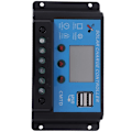 Miniatyrbillede 1 af 5: 20A Automatisk LCD Solcelle Laderegulator Strømdisplay US M6I4 Amerikansk