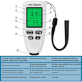 Miniatyrbilde 3 av 5: HW300MINI Digital Tykkelsesmåler Tester Auto Bil Lakk Måleinstrument Lakk Lag Måleverktøy Hvit