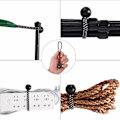 Miniatyrbillede 4 af 5: Telttarp Klips, 20 stk. Tarp Klemmer, Telte Klips, Heavy Duty Tarp Klips, Tarp Klips Markiser, Krokodillemund Telte Klips til Telte, Tarp, Markiser, Ca