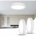 Miniatyrbilde 1 av 5: 2 stk LED Taklampe, 15W 6500K Kald Hvit, Moderne Taklampe Rund Taklampe, Flat Led Taklampe for Soverom, Stue, Spisestue
