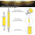 Miniatyrbilde 5 av 5: 118mm R7S LED-pære, 10W AC220V/230V, ikke-dimbar lineær pære, dobbelendet reflektor, energisparende COB R7S-pærer, erstatnings halogenpære, varm L
