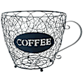 Miniatyrbilde 1 av 5: Kaffe Kapsel Oppbevaringskurv Universal Kaffe Kurv Kaffe Kopp Pod Organizer Holder Svart for Hjem Cafe Hotel Svart