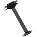 Pikkukuva 2 / 5: PCIE 1X 90 asteen jatkokaapeli, PCI- 3.0 1X uros-jatkokaapeli PCI-E 1X jatkosovittimeen 10 cm
