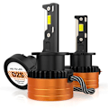 Pikkukuva 2 / 5: 2 kpl 110W 3 kuparista putkea V31 LED uuteen auton ajovalopolttimoon D-sarja 10 000 6 500 K D2/D2S