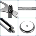 Miniatyrbillede 3 af 5: Chrome Razorbørsteholder Razor Stativ (Sølv)