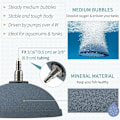 Miniatyrbilde 3 av 5: Akvarium 10cm Brødluft Stein Boble Diffusor Utgivelsesverktøy for Luftpumper Fisketanker Bøtter Dammer og Reservoarer DWC-2 Pakke