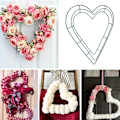 Miniatyrbilde 4 av 5: 3-pakks metallhjertegirlander 12 tommers hjertegirlanderramme for bryllup Valentinsdag DIY-håndverk