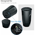 Miniatyrbilde 4 av 5: Trådløs Bil Lader Koppbærer, 2 i 1 Qi Rask Trådløs Bil Lader med USB Port Telefonholder Stativ Lading Holder for iPhone Samsung