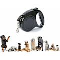 Miniatyrbilde 4 av 5: Utvidbar hundekobbel for mellomstore og små hunder, 5 meter (svart)