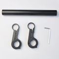 Miniatyrbillede 4 af 5: Cykelstyrforlænger i kulfiber med beslag i aluminiumlegering til cykelcomputer, forlygte og lygteholder