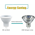 Miniatyrbilde 4 av 5: 3W MR11 GU4 LED-pære Varmhvit 3000K AC/DC 12V Tilsvarer 35W Halogenpære Perfekt for hjem, kontor, butikk, supermarked, barer, kafé, utstilling,