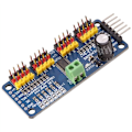 Pikkukuva 2 / 5: 2 kpl PCA9685 16-kanavainen 12-bittinen PWM-servomoottorin ohjain I2C IIC -moduuli Arduino Raspberry Pi -servosuojakorttimoduulille