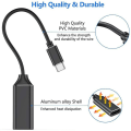 Pikkukuva 5 / 5: USB C - HDMI -sovitin, USB Type C - HDMI 4k -sovitin (Thunderbolt 3 -yhteensopiva) ääni- ja videolähdöllä MacBook Pro 2018/2017:lle, iPad pro 2018:lle, Sa
