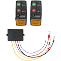 Miniatyrbilde 5 av 5: 12V 24V Trådløs vinsj fjernkontrollsett for lastebil Jeep ATV SUV 75ft Combo Switch Controller Elektrisk vinsj Trådløs fjernkontrollbryter