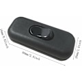 Miniatyrbillede 3 af 4: 2 stk. Bi-pol Inter Toggle Switch 6A 250V Vippekontakt Dimmer/Lampekontakt, Sort