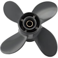 Miniatyrbild 1 av 5: 4-bladig 9 1/4X10 propeller för utombordare och BF8D/BF9.9D BF9.9/BF15A BF15D/BF20 8 splines 58134-ZV4-010AH