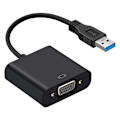 Miniatyrbild 1 av 5: USB till VGA Videoadapterkonverterare, VGA till USB 3.0 Extern Grafikdisplay Extern Kabeladapter för Windows 7/8/8.1/10, MAC (Apple) System, Tab