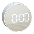 Miniatyrbild 1 av 5: LED Digital Väckarklocka USB Elektrisk Sängbordsklocka med Temperatur Snooze 12/24 Timmar för Sovrum, Vit