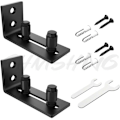 Miniatyrbilde 1 av 5: 2-pakks Skyvedørsgulvguider - Svart - RWSliding Door Trim..