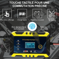 Miniatyrbillede 2 af 5: 12V/6A Bilbatterilader Smart Batterilader, LCD-skærm, Batterilader Vedligeholdelsesenhed med Flere Beskyttelsestyper
