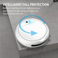 Miniatyrbilde 2 av 5: Fjer-i-ett-robotstøvsuger, multifunksjonell automatisk husholdningsrenser, intelligent robot, feie-roboter, hvit