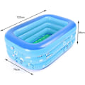 Miniatyrbillede 2 af 5: Oppustelig Baby Swimmingpool, Lille Børne Swimmingpool, Foldbar PVC, Rektangulær, Familie Brusebad, Vask, Bærbar Brusebad, Til Baby Og Barn