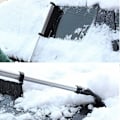Pikkukuva 2 / 5: Teleskooppinen jääraappa lumikarhulla - Kestävä ja vakaa lumilapio autoille -