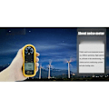 Miniatyrbild 3 av 4: Digital Anemometer Vindmätare med bakgrundsbelyst LCD-display, Mätning av lufthastighet, luftflöde och utomhuslufttemperatur för aktiviteter