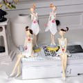 Miniatyrbillede 5 af 5: Smukke harpiks håndværk fe figurer eventyr statue siddende statue kunst skrivebord fe bryllup dekoration B