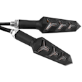 Miniatyrbild 3 av 5: Par MC Y-formad LED Blinkers Universal Indikatorlampa