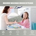 Miniatyrbillede 5 af 5: Skridsikker bademåtte i memory foam, absorberende bademåtte, vaskbar bademåtte 50x80cm grå