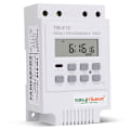 Miniatyrbild 1 av 5: TM616W-2 30A 220V Elektronisk Veckovis Programmerbar Digital Tidströmbrytare Relä Timerkontroll DIN-skena Montering