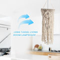 Miniatyrbilde 3 av 5: Håndvevd kvast taklampe Bohemian soverom og bad taklampe varm hvit