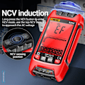 Miniatyrbilde 4 av 5: Smart Digital Multimeter True RMS Auto Elektrisk Kapasitansmåler AC DC Spenning Motstand Transistor Rød