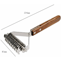 Miniatyrbillede 4 af 5: Coat King Rake Pet Undercoat Rake Hund Dematting Kam Pet Grooming Børste Deshedding Værktøj 17+9 Dobbeltsidet Tænder Undercoat Rake (DUAL)