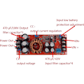 Miniatyrbilde 3 av 5: 1200W 20A DC Konverter Boost Bil Step-Up Strømmodul Justerbar Spenningskonverter 8-60V til 12-83V