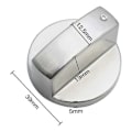 Miniatyrbild 2 av 5: 6 st universella metallkontrollknoppar gasspisknopp 6 mm universella kontrollknoppar spisknopp för gasspis spis ugn häll