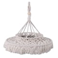 Miniatyrbillede 2 af 5: Macrame-lampeskærm Boho hængende pendellampeovertræk Moderne kontor soveværelse stue børneværelse bohemeindretning