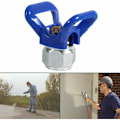 Miniatyrbilde 2 av 5: Luftløs malingssprøytepistol Flat Nozzle Seat Guard for Sprayer Universal Tool (Blå)