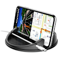 Miniatyrbillede 5 af 5: Trådløs Billader, Induktions Billader Holder til Telefon, 10W Hurtigopladning USBQC2.0/QC3.0 Indgang
