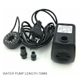 Miniatyrbilde 2 av 5: 15W fontene-pumpe, strømningshastighet på 800L/t, med 12 integrerte LED-lys, ideell for dammer og hager.