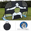 Miniatyrbillede 5 af 5: Foldbar Pop-up Træningsmål Udendørs Fodboldbur til Voksne Børn Havetræning, 120cmx80cmx80cm, Træning og Fitness