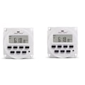 Miniatyrbillede 4 af 5: 2X Tm618N-2 1,6 tommer LCD Digital 220V AC 7 Dages Programmerbar Timer Switch med Relæ Indvendigt og Nedtællingsfunktion