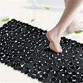 Miniatyrbilde 5 av 5: Pebble Badematte for Badekar Teppe Sklisikkert Badekar Dusj (Brun)