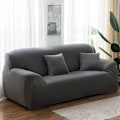 Miniatyrbillede 3 af 4: Sofa Betræk til Hjørne, L-Formet Sektionel, Grå Elastisk Armlæn, Dyrevenlig, 1 Sæde