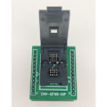 Miniatyrbilde 5 av 5: QFN8 DFN8 WSON8 Programmeringssokkel Pin Pitch 1,27 mm IC Kroppsstørrelse 6X8mm Clamshell Testsokkel ZIF Adapter Kelivn Sokkel